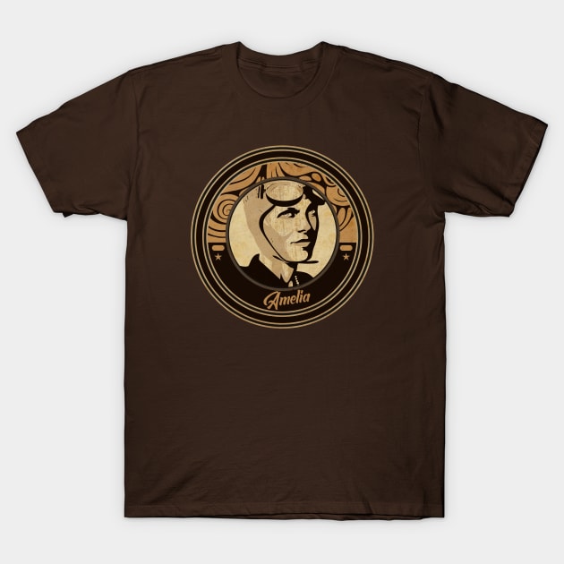 Classic Vintage Amelia T-Shirt by CTShirts